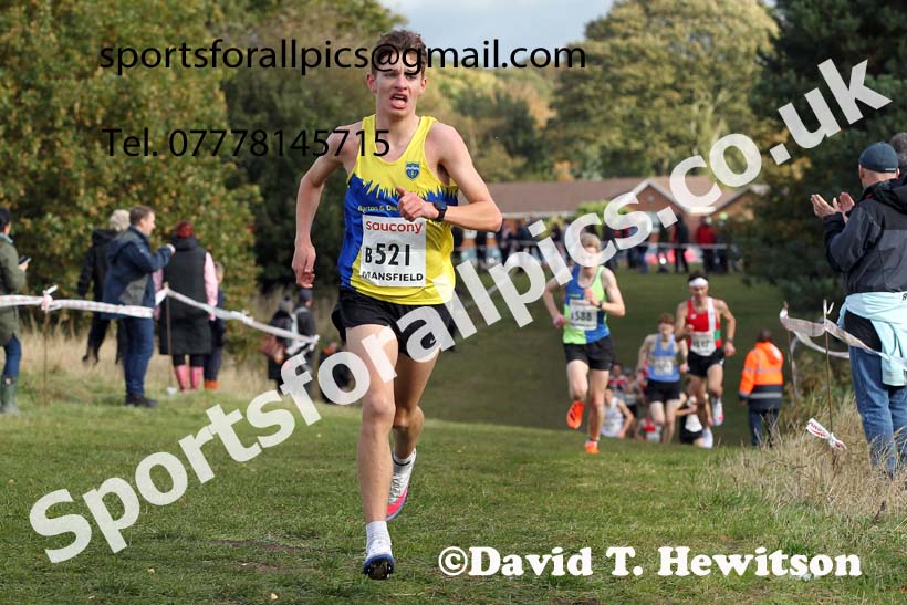 Junior mens 2021 National Cross Country Relays, Berry Hill Park, Mansfield. Photo: David T. Hewitson/Sports for All Pics